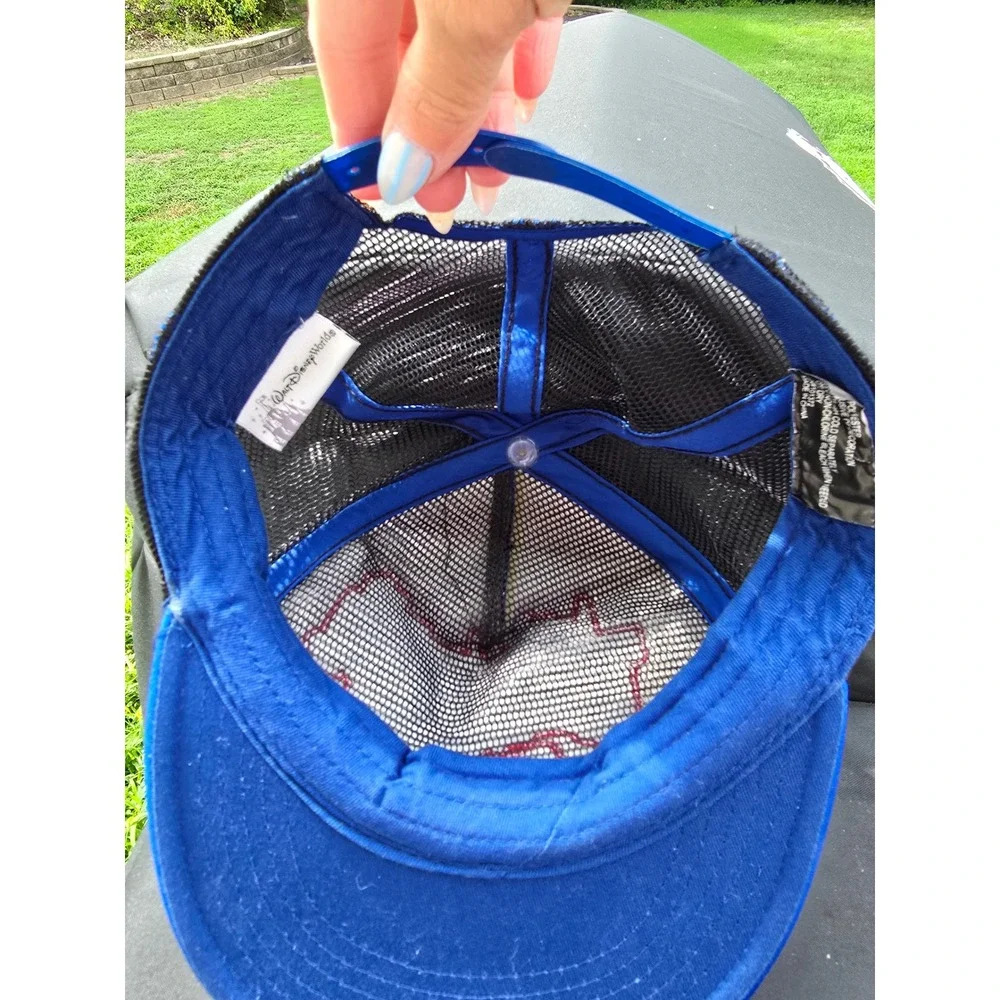 Walt Disney World Youth Trucker Hat Mickey‎ Mouse Blue Mesh Snapback Cap